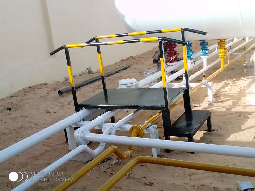 LPG gas meter and service line installation at Farmers Choice Limited