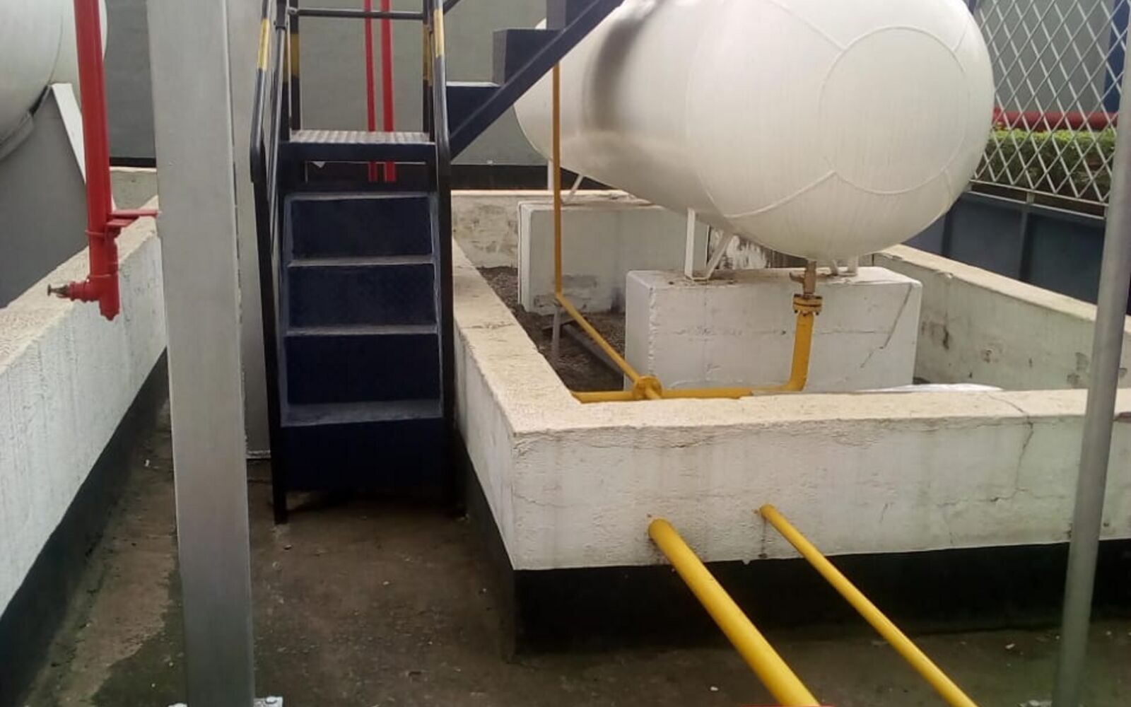 LPG installation for laboratory facilities at Flamingo Horticulture in Naivasha Kenya