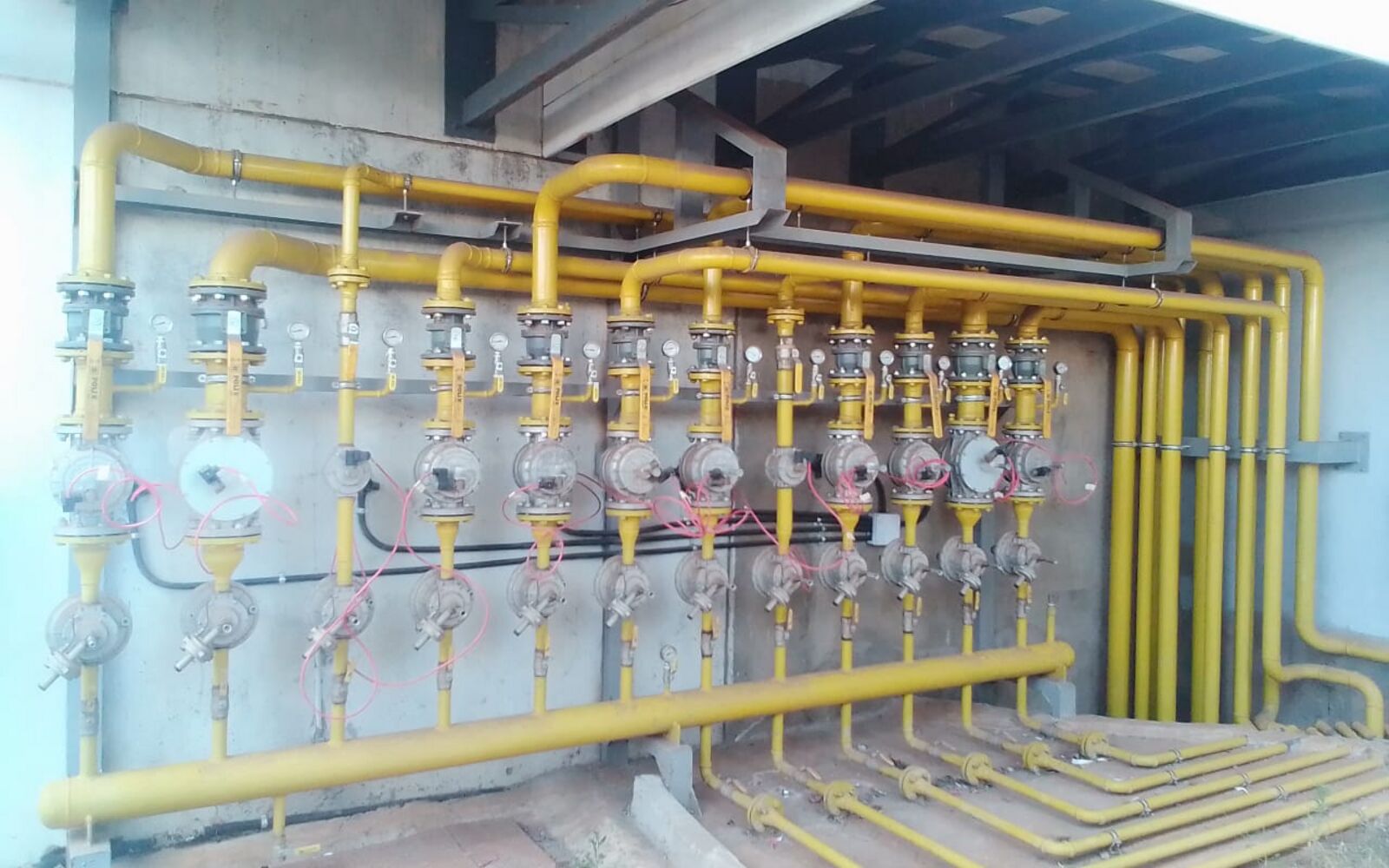 LPG piping system installation at Ishara Lodge in Maasai Mara, Kenya