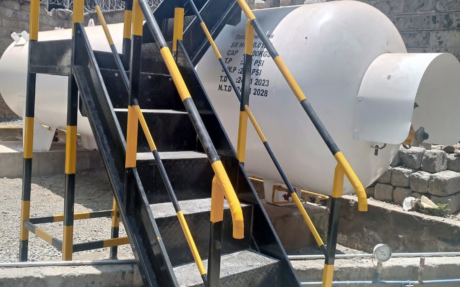 Bulk LPG supply and laboratory gas reticulation system at Machakos University Kenya