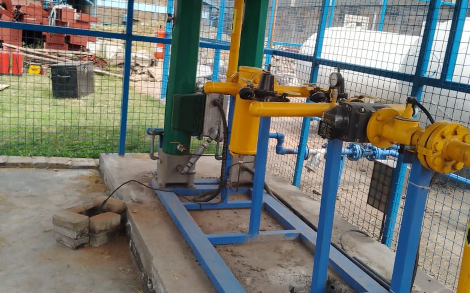 LPG tank and piping installation at Pembroke House School in Kenya